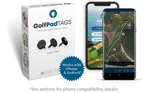 Golf Pad TAGS® Automatic golf shot tracking system for Android/Apple