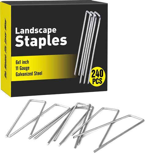 Amazon 200 Pack 8 Inch 11GA 0 12inch Landscape Staples Garden