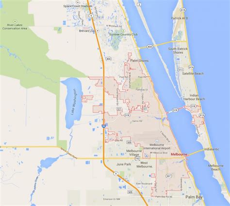 Satellite Beach Florida Map - Printable Maps