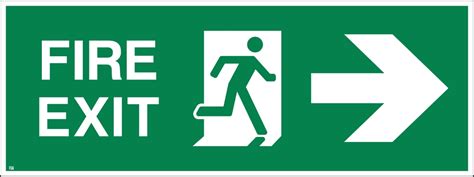 Mm X Mm Fire Exit Right Safety Signs Uk Ltd