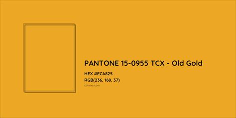 About PANTONE 15-0955 TCX - Old Gold Color - Color codes, similar ...