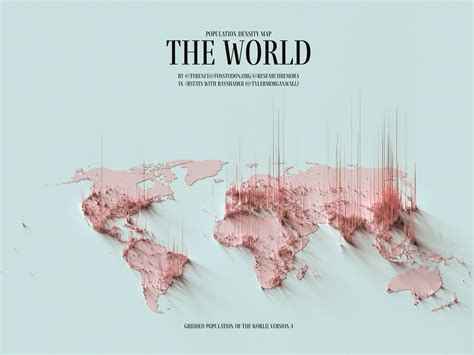 Densidad De Población Del Mundo 2023 Mapas Milhaud