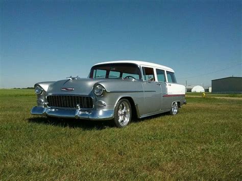 55 Chevy 4 Door Wagon 1955 Chevy 1955 Chevrolet Chevrolet Bel Air Chevy Nomad Custom Rods