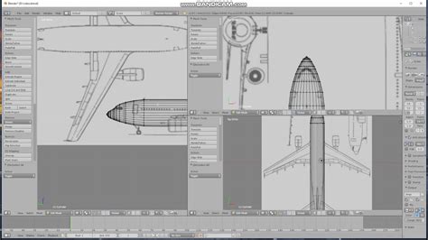 How To Design Papercraft Planes Part 2 Airbus A300 Blender Taimodels Youtube