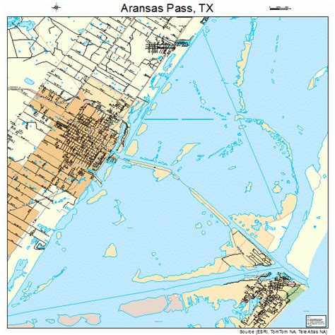 Aransas Pass Texas Street Map 4803600