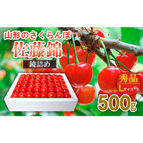 ふるさと納税 山形県 山形市 山形のさくらんぼ 佐藤錦 鏡詰め 500g Lサイズ以上 【令和6年産先行予約】fu21 624 フルーツ くだもの 果物 山形 山形県 山形市 2