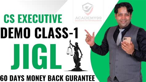 Jigl Demo Class Cs Executive New Syllabus Bare Act Analysis