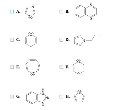 Solved Which Of The Following Compounds Are Aromatic Chegg