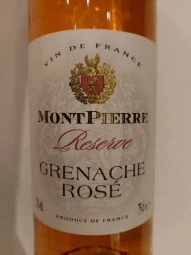 Montpierre Reserve Grenache Rosé Vivino US