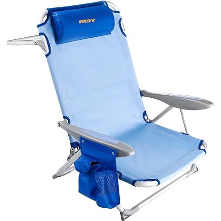 Homecall Chaise De Plage Pliable Et R Glable Positions Bleu