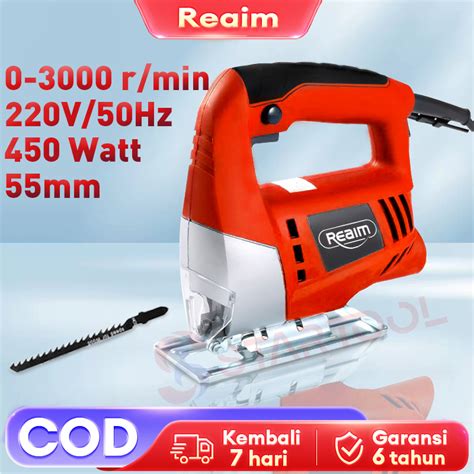 Jual Reaim Mesin Gergaji Jig Saw Kekuatan Tinggi Mesin Potong Kayu