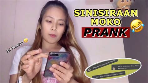 Sinisiraan Moko Prank First Prank Jel Castro Philippines Youtube