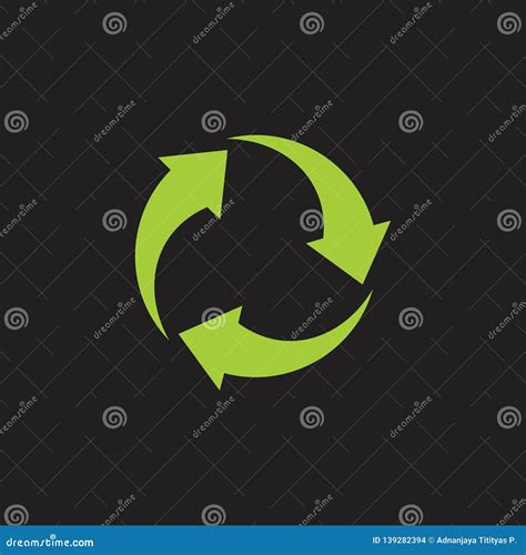 Circle Geometric Arrows Rotation Logo Vector Stock Vector