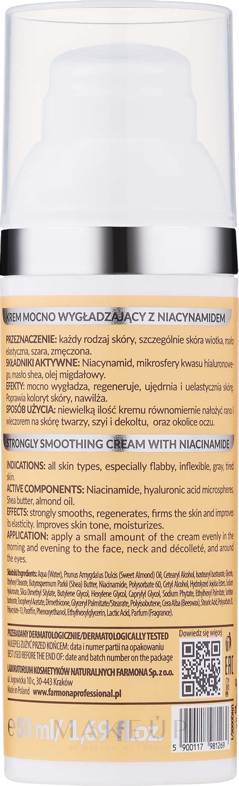 Niacinamide Smoothing Cream Farmona Professional Unique Skin Strongly