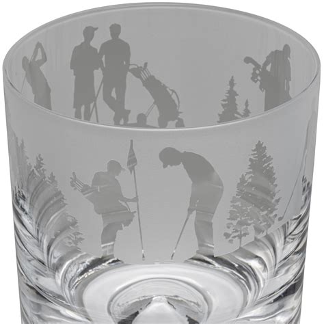 Animo Glass Whiskey Tumbler Golf Scene Ts Direct 2 U