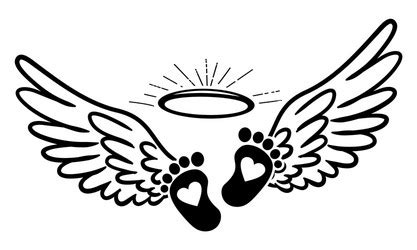 Angel Baby Tattoo Vector Images (over 730)