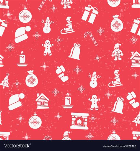 Christmas Seamless Background Royalty Free Vector Image