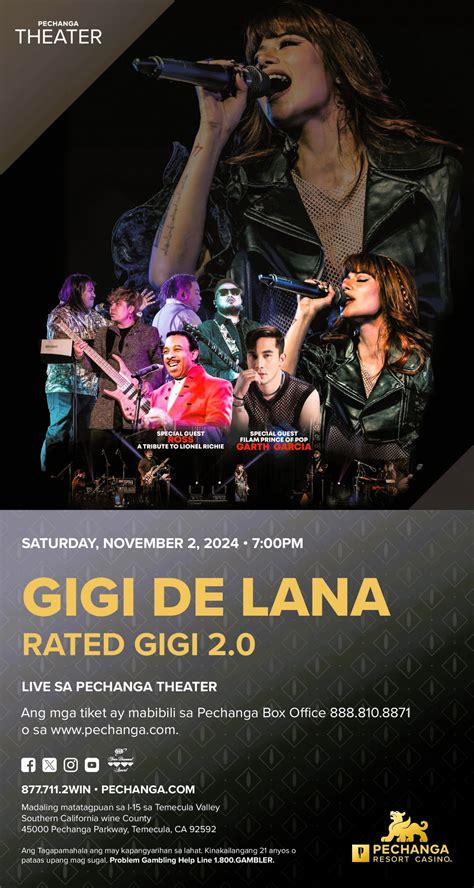 Gigi De Lana Brings "Rated Gigi 2.0" Live to Pechanga Resort Casino