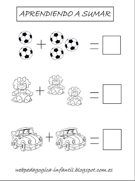 Actividades De Sumas Para Preeescolar Interactivas 10 Fichas