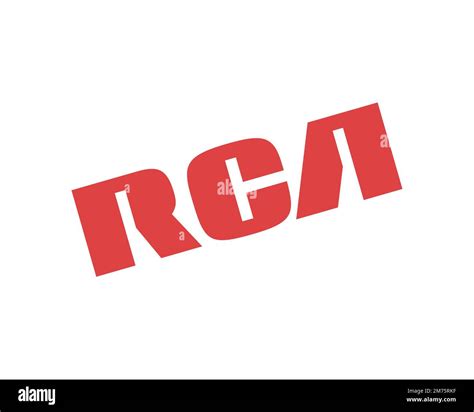 Rca Rotated Logo White Background Stock Photo Alamy