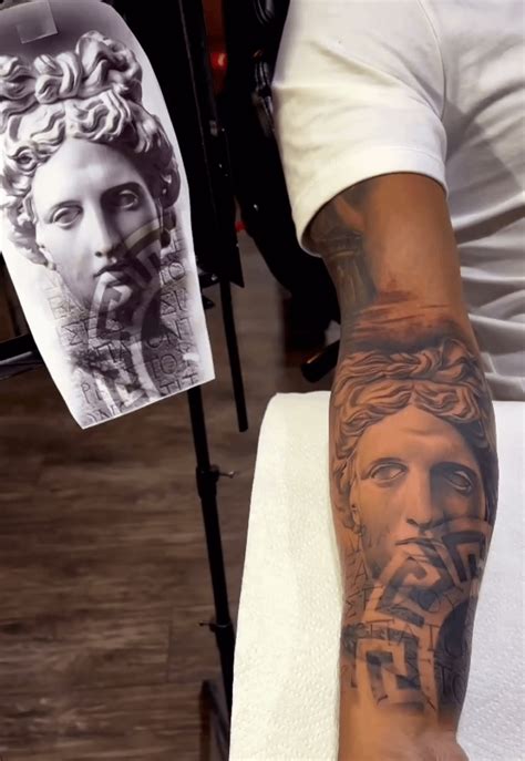 Apollo Greek Realism Artist Alex Popa From Vivid Ink Molesey In