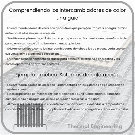 Comprendiendo los Intercambiadores de Calor Una Guía