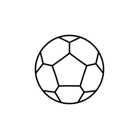 soccer ball outline vector icon 22763654 Vector Art at Vecteezy