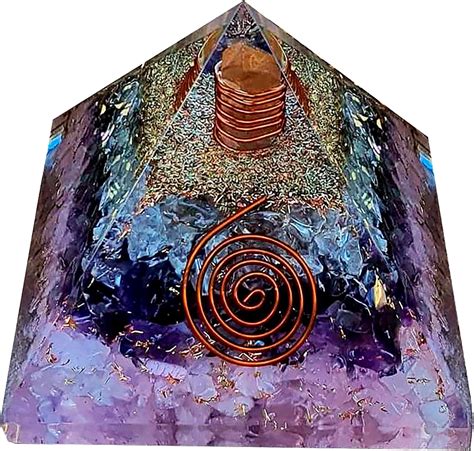 Amazon 2 Pcs Set Lapis Lazuli 7 Chakra Orgone Crystal Pyramid