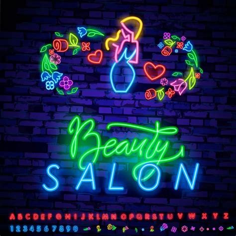 Barber Shop Sign Vector Design Template Barber Shop Neon Logo — Free Stock Vector © Executioner