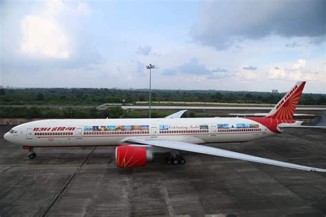 Air India S Special Livery To Be Launched On A Boeing 777 Aircraft Live From A Lounge