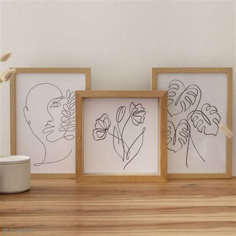 Diy Vid Os Fabriquer Tableaux Art D Co Minimalistes Id Es