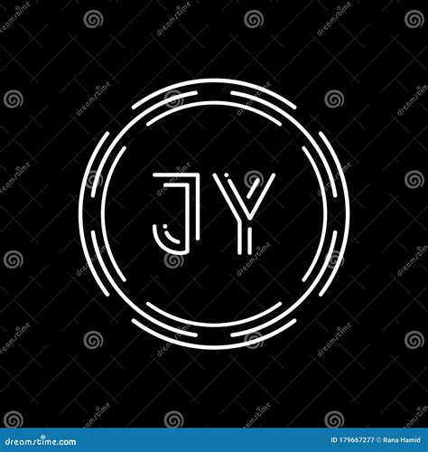 Creative Letter JY Logo Design Vector Template Digital Linked Letter