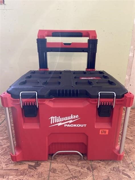 Milwaukee Packout Rolling Tool Box | Live and Online Auctions on HiBid.com