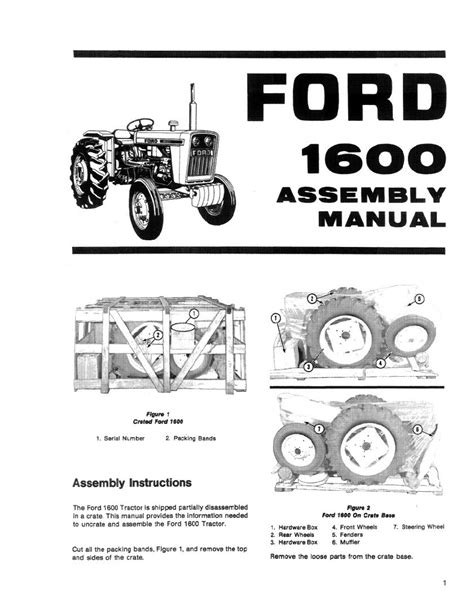 Ford 1600 Tractor Parts Diagram Wiring Diagram