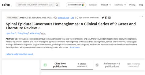 Spinal Epidural Cavernous Hemangiomas A Clinical Series Of 9 Cases And