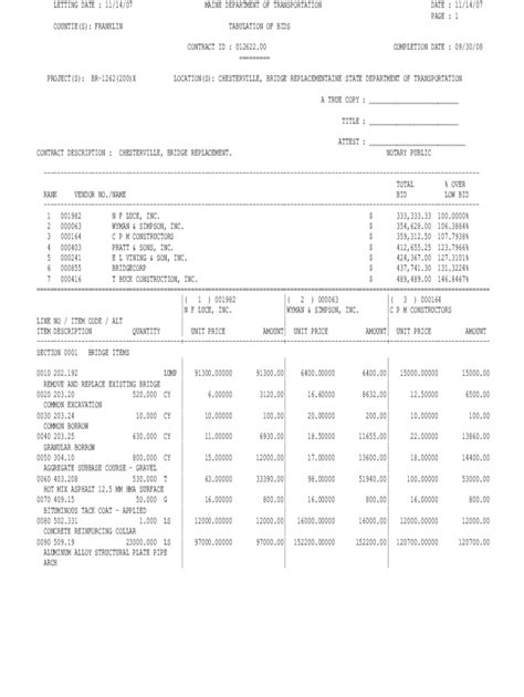 Fillable Online 11 14 07 PAGE 1 COUNTIE S FRANKLIN TABULATION Fax