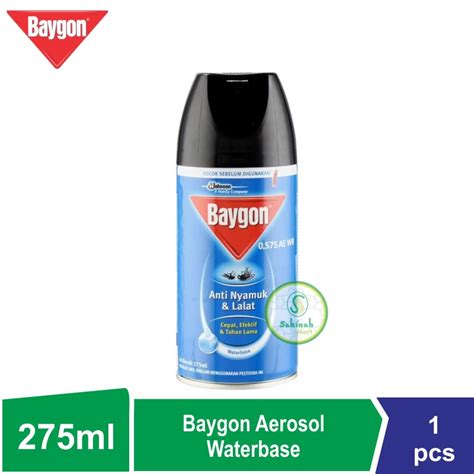 Jual Baygon Aerosol Waterbase 275 Ml Anti Nyamuk Dan Lalat Shopee