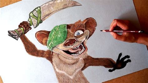 Drawing Buck Cartoon Character From Ice Age Youtube