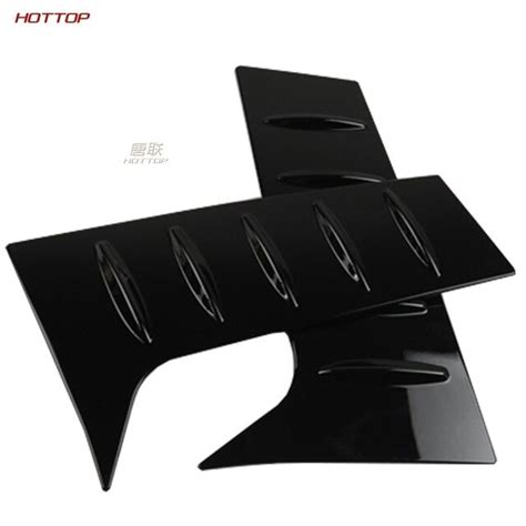 Car Accessories C Pillar Rear Window Quarter Cover Garnish Piano Black