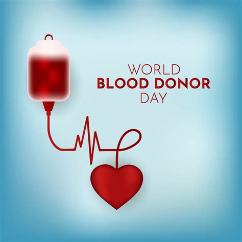 World Blood Donor Day Background Vector Illustration International