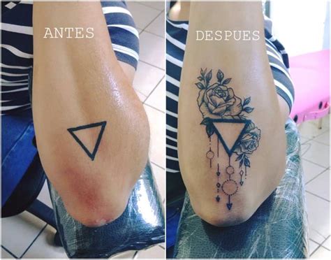 Tatuaje Del Artista Mexicano Omar Mendoza Rosas En Triangulo