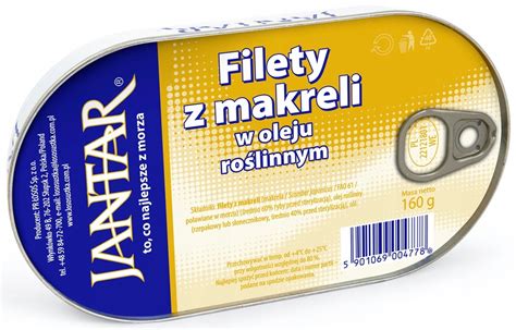 FILETY Z MAKRELI W OLEJU JANTAR 160G 13783547246 Oficjalne Archiwum