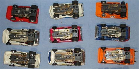 Aurora Afx Slot Car Racing Runners Lot 9 Bodies Chassis Hoods Roofs