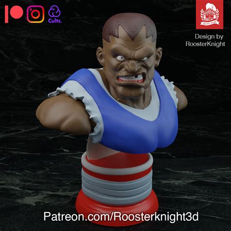 Fichier STL Buste Balrog Street FighterModèle pour imprimante 3D à