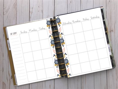 Happy Planner Printable BIG Size Wellness Full Expansion - Etsy