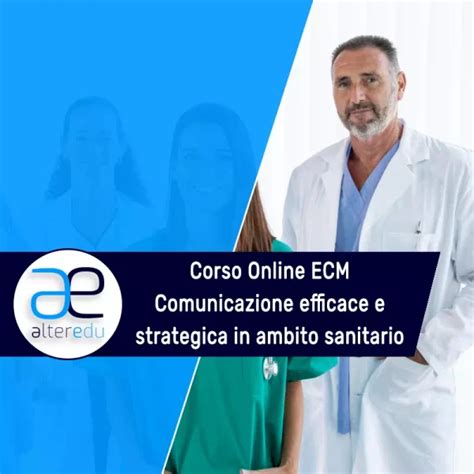 Corsi Sanitari Con Crediti ECM Alteredu