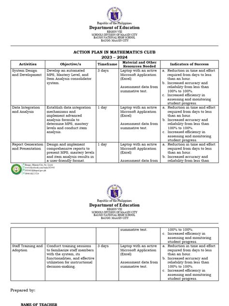 Action Plan Template | PDF