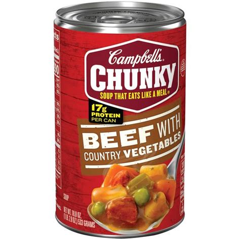 Campbells Chunky Beef With Country Vegetables Soup Hy Vee Aisles Online Grocery Shopping