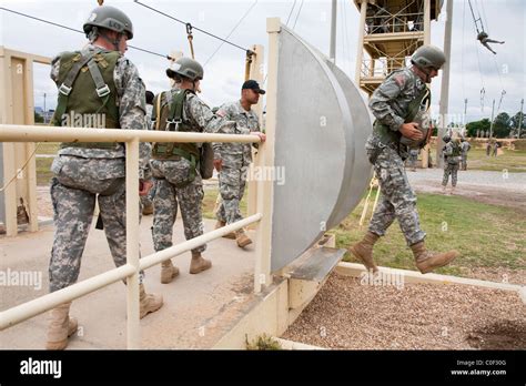 Soldiers participate in airborne training at Fort Benning in Columbus ...