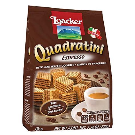 Loacker Quadratini Wafer 5 Flavors Cappuccino Tiramisu Espresso